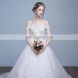 HS1626 2017 Long Train Puffy Bridal Ball Gown Sequined Embroidery Crystal Wedding Dress From China thumbnail-5