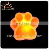 2015 LIGHT UP ORANGE PAW PRINT CHARM NECKLACE