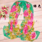 Wholesale New Design Fashion Printing Flora Chiffon Scarf thumbnail-6