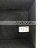 Furologee High Quality PVC Faux Leather Foot Rest Stool Seat Black Square Foldable Home Storage Ottoman thumbnail-6