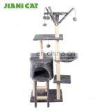 Proveedor China Sisal Plush Fabric Scratch Climber Post Perch Cat Tree thumbnail-1