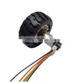 N20 12V Mini Gear DC Motor Encoder With Fixed Frame Coupling Nut Rubber Wheel for DIY Toys Science thumbnail-2