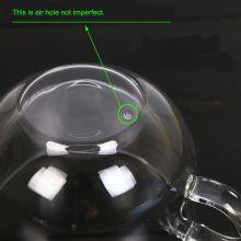 Logo Customized Double Walled Glass Bowl With Handle Doule Layer Glass Bowl For Salad Oatmeal Bowl thumbnail-5