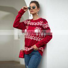 New Ugly Christmas Women's Jacquard Knitwear Long Sleeve Pullover thumbnail-2