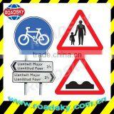 Traffic Reflective Triangle Red Aluminum Sign For Safety thumbnail-1