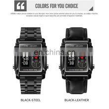 SKMEI 1868 Sport Jam Tangan Skmei Stainless Steel Bracelet Men Led Digital Watches thumbnail-5