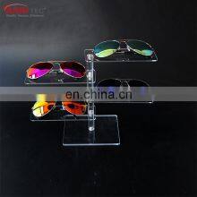 4 Layers Wholesale Clear Acrylic Sunglass Display Shelf Retail Shop Plastic Opticals Glasses Holder