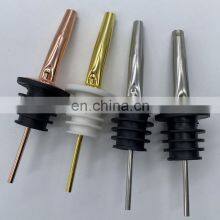 Best Wholesale Supplies Silicone Custom Bottle Stopper Stainless Steel Wine Pourer thumbnail-1