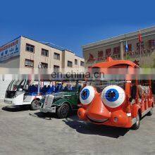 Fair Ground Rides Electric Cartoon Sightseeing Car Attractions Tourist Sightseeing Bus for Sale