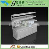 Fashion White Wood Glass Hot Food Showcase for Sale