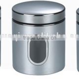 High Quality Stainless Steel Window Food Canister