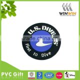 Top grand cheap round PVC cup mat / PVC cup coaster for promotion