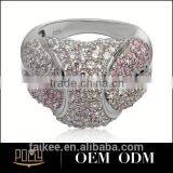 New Fashion Simple Couple Ring Sterling Silver Jewelry Led Circle Ring Light thumbnail-2