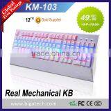 Newest High-end Tri-color LED Backlight Programmable Gaming Keyboard Mechanical Gaming Keyboard Quality Choice Most Popular thumbnail-1