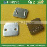 Wholesale Zinc Alloy Square Shaped Metal Brand Logo Label for Garments 15336 thumbnail-2