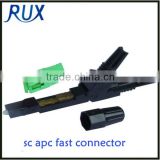 plastic SC-APC fiber optical fast connector