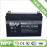 Solar Inverter Battery Valve Regulated Lead Acid Battery 12V100AH Deep Cycle Lead Acid Maintenance Free Battery thumbnail-2