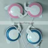 HD Sound quality sport colorful headphones with ear hook