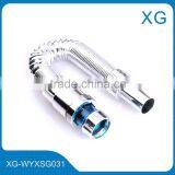 PVC Flexible Waste Pipe/Chromed Coated Steel Wire Drain Tube for Wash Basin/kitchen Pvc Steel Wire Reinforced Flexible Pipe thumbnail-1