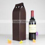 Single bottle packaging leather wine bag