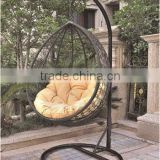 2015 Popular eco friendly PE rattan egg hammock swing hanging ball chair with cushion                        
                                                Quality Choice