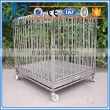 low price foldable metal wire dog cage and modular stainless steel dog cage