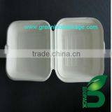 100% Biodegradable Straw Pulp Food Boxes (clamshell) thumbnail-1