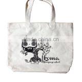Custom Logo Printing Standard Size Cotton Canvas Fabric Tote Bag Supplier's Choice thumbnail-1
