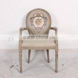 French Style Classic Round Back Banquet Armchair thumbnail-2