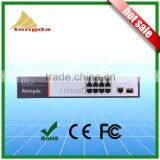 High Quality 8 Port 100 Mbps Internal High Power 150W High Power PoE Fiber Optic Switch thumbnail-1
