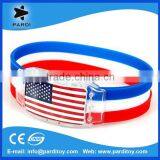 LED Flag Wristbands, Glowing Flag Bracelet in the Dark Quality Choice