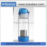 Tea water bottle with plastic material factory china