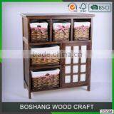 Antique Bedroom Storage Wooden Cabinet With Many Drawers thumbnail-1