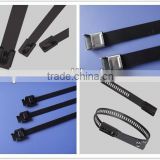 China Whenzhou hot selling SUS316 Stainless Steel Ball Lock Cable Tie with Coating
