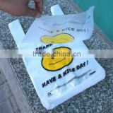 2015 customized smiling clear plastic bag