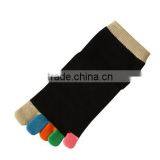 OEM Design Bright Colored High Quality Winter Christmas Womens Thick Cotton Custom Injiinji Toe Socks thumbnail-5