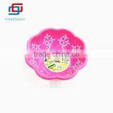 Plastic Pink Flower Shaped Fruit Basket