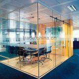 Modern frameless glass office partition