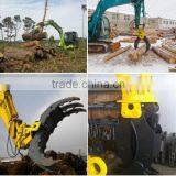 Mechanical Wood Grapple/fixed Type for Excavator thumbnail-2