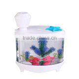 New Arrival 3 in 1 Usb Mini Humidifier Night Light Fish Tank Mist Diffuser for Home Office thumbnail-6