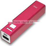 Mini Lipstick Power Bar Charger Power Bank for Smart Phone 2200/2600mAh Unique Portable Power Bank