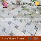 Customized Shaped Stone Mosaic Tiles, Basketweave Mosaic Tile for Wall and Floor thumbnail-3
