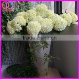 Real Touch Ivory Artificial Silk Hydrangea Flowers thumbnail-4