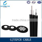 Self-supporting bow-type drop 1 core fiber optic cable
