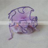 Wholesale Cheap Personalized Round Organza Bag for Birthday Gift Packing thumbnail-5