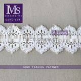 100 % Polyester New Fancy Embroidery Lace Trim,scallop Lace Trim, Eyelash Crochet Lace Trim in White thumbnail-1