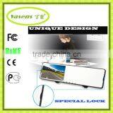 Loop Recording HD 1080p 5'' Dual Lens Recorder Mirror Vehicle DVR Dash Cam Rearview Car Camera thumbnail-5