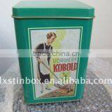 Rectangular Size:80*50*160mm Embossing Tin Box Packaging