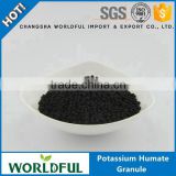 Worldful organic fertilizer extracted from leonardite potassium humate granule for agriculture