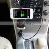 Bluetooth FM Transmitter Car Kit Cellphone Holder GPS and MP3 Player USB Charger thumbnail-1